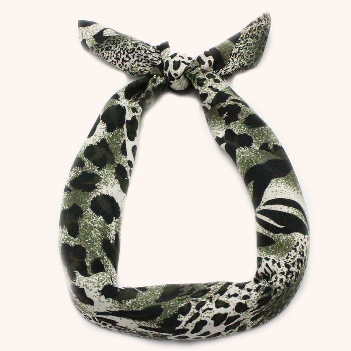 

Leopard & Tiger Striped Bandana, Multicolor