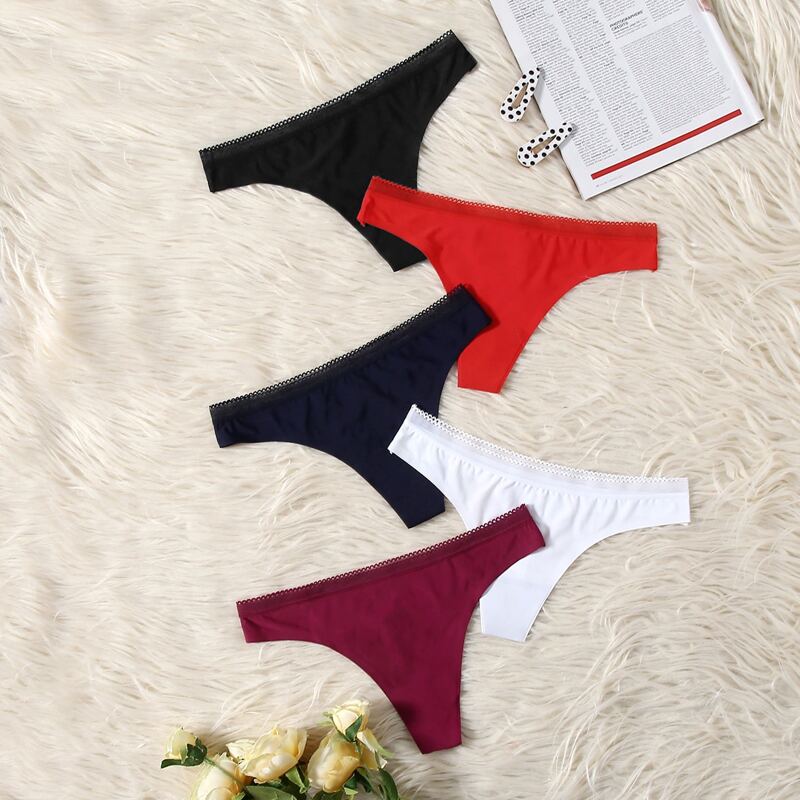 

5pack Seamless Thong Set, Multicolor