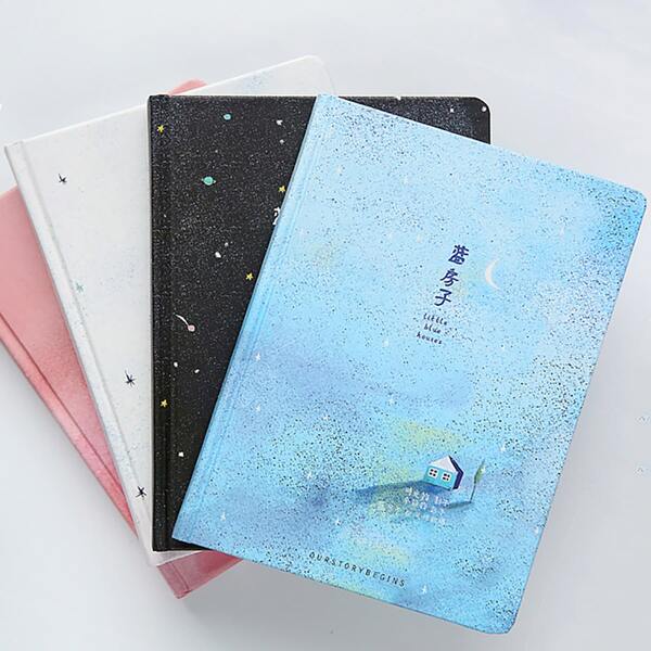 

1pack Graphic Print Cover Random Notebook, Multicolor