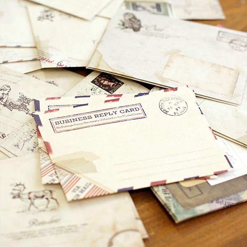 

12pcs Vintage Pattern Envelope, Multicolor