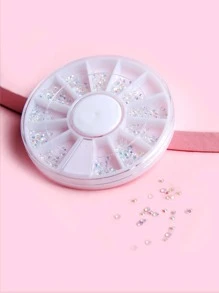 1 caja Decoración de arte de uñas con rhinestones DIY Encantos de uñas Gemas de uñas Suministros para uñas - Multicolor - Ver 2