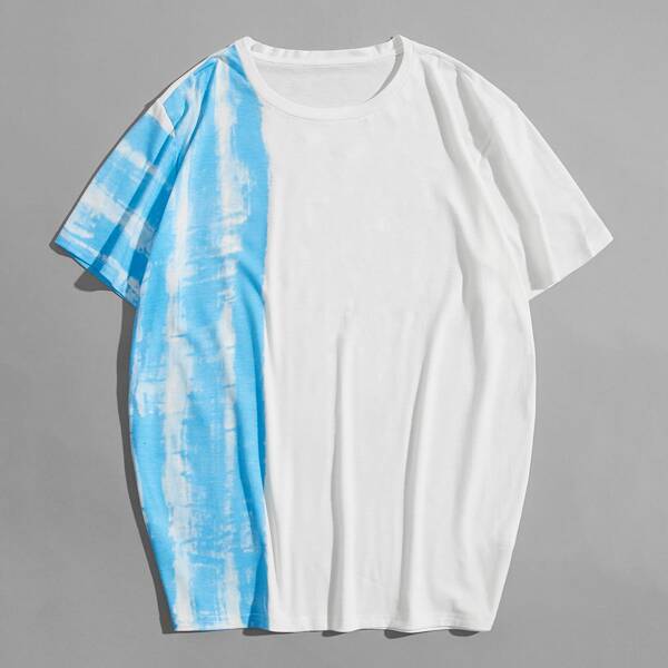 

Men Tie Dye Short Sleeve Tee, White