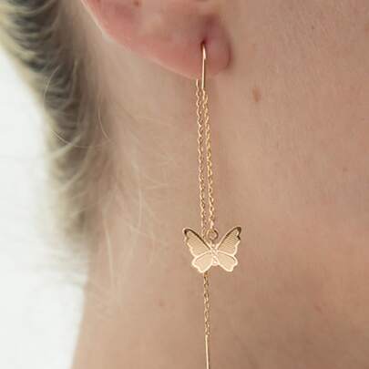Butterfly Decor Drop Earrings