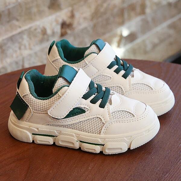 

Toddler Boys Mesh Panel Sneakers, White