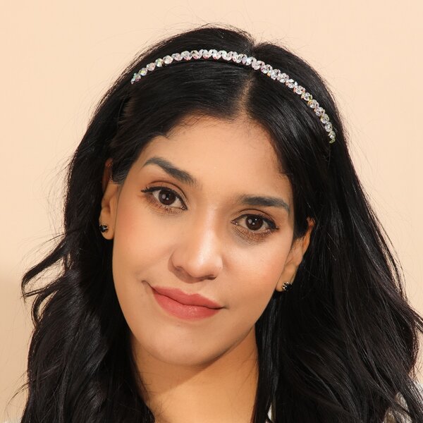 

Rhinestone Decor Hair Hoop, Black