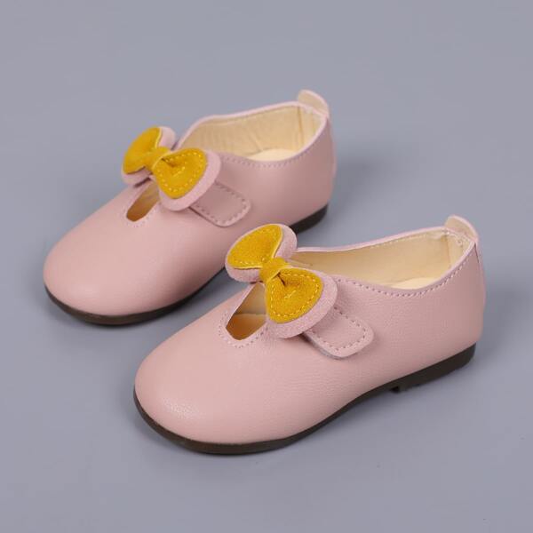 

Toddler Girls Bow Decor Flats, Pink