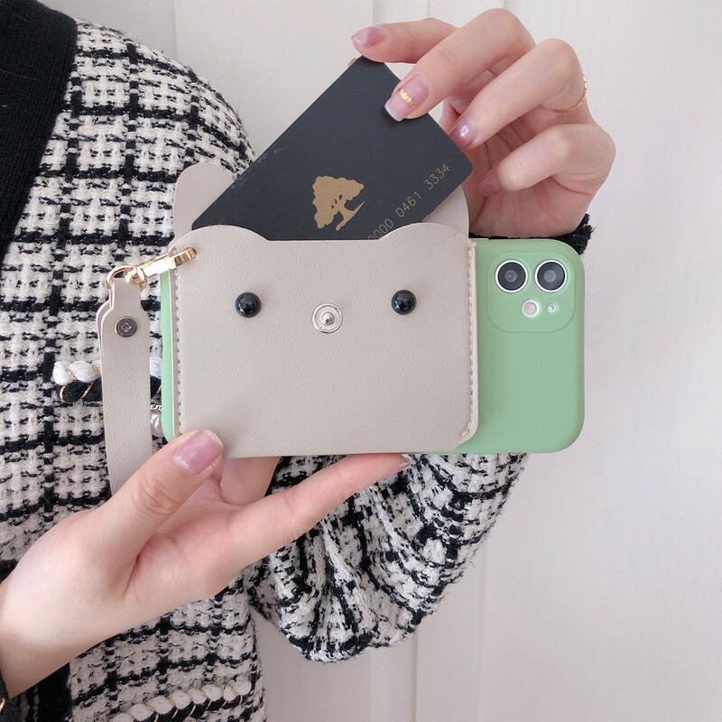 

Cartoon Design Wallet iPhone Case, Multicolor