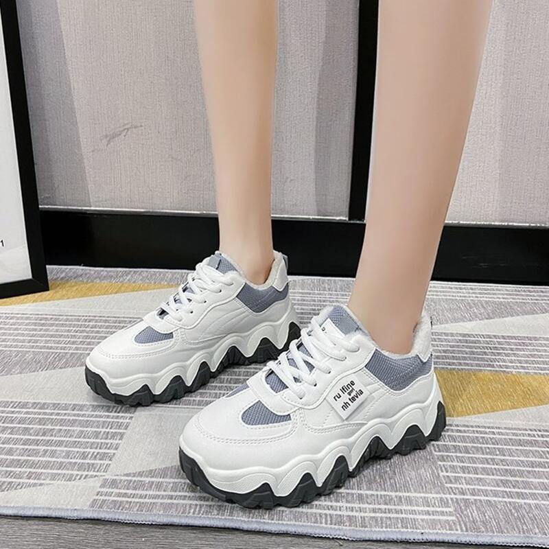 

Faux Fur Lined Chunky Trainers, White
