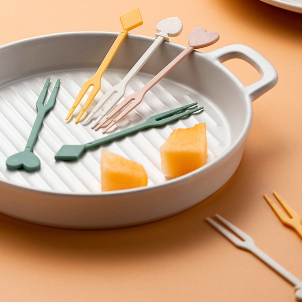 

36шт пластиковая вилка для фруктов, Многоцветный