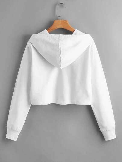 romwe crop top hoodies