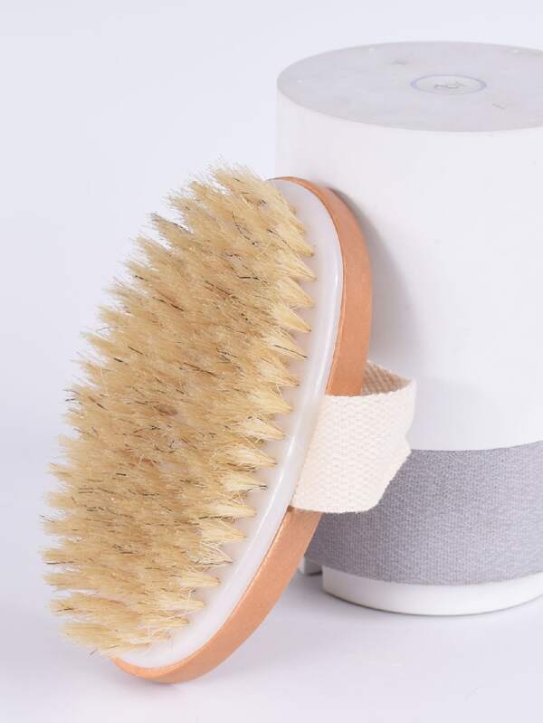 1pc Wooden Bath Brush Home Bathroom Decor Summer Back To School