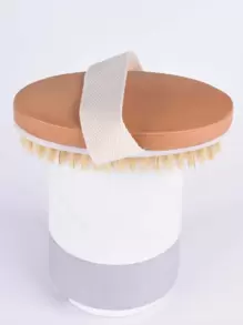 1pc Wooden Bath Brush Home Bathroom Decor Fall Decor Back To School