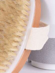 1pc Wooden Bath Brush Home Bathroom Decor Fall Decor Back To School