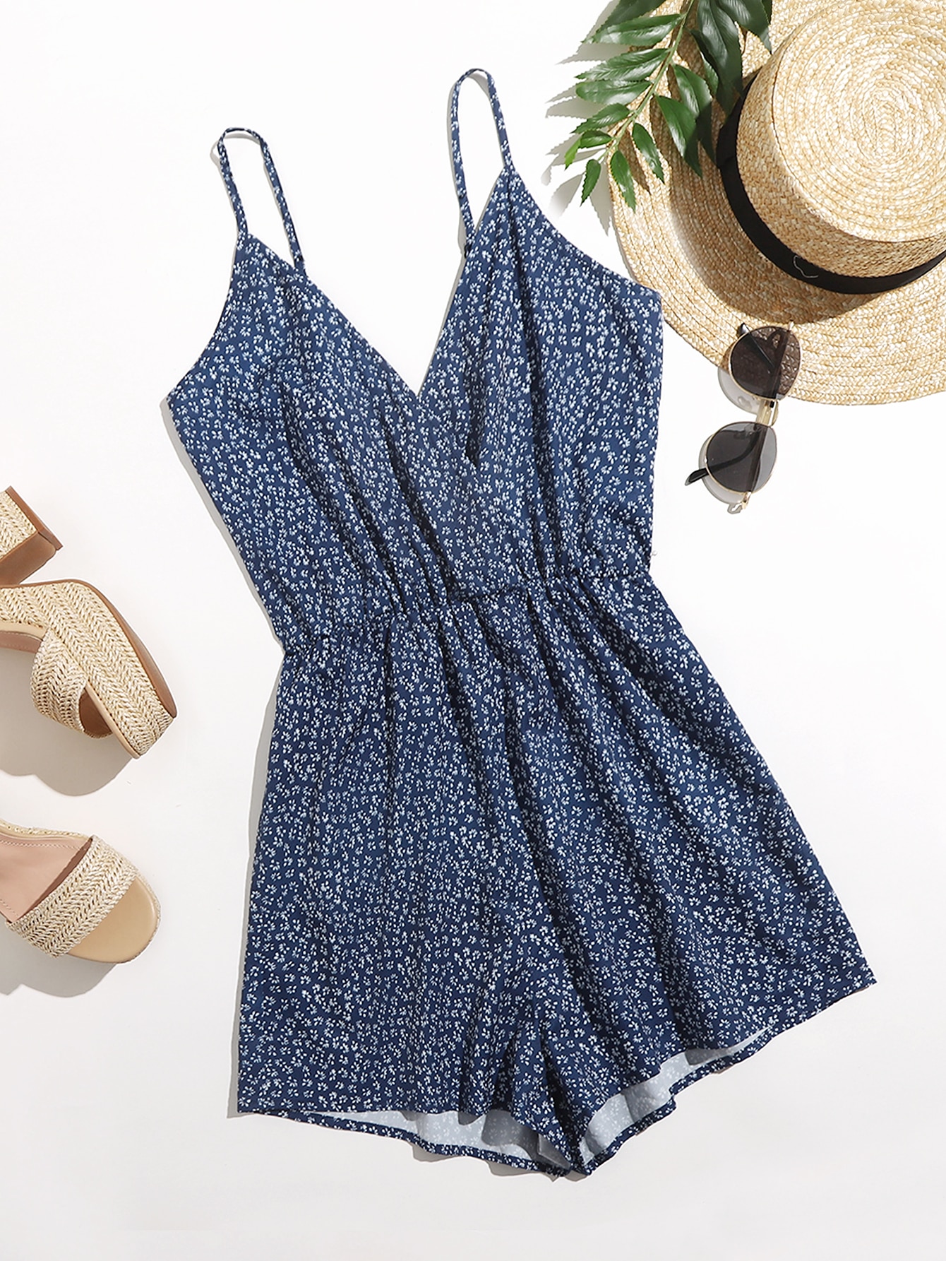 Ditsy Floral Slip Romper thumbnail