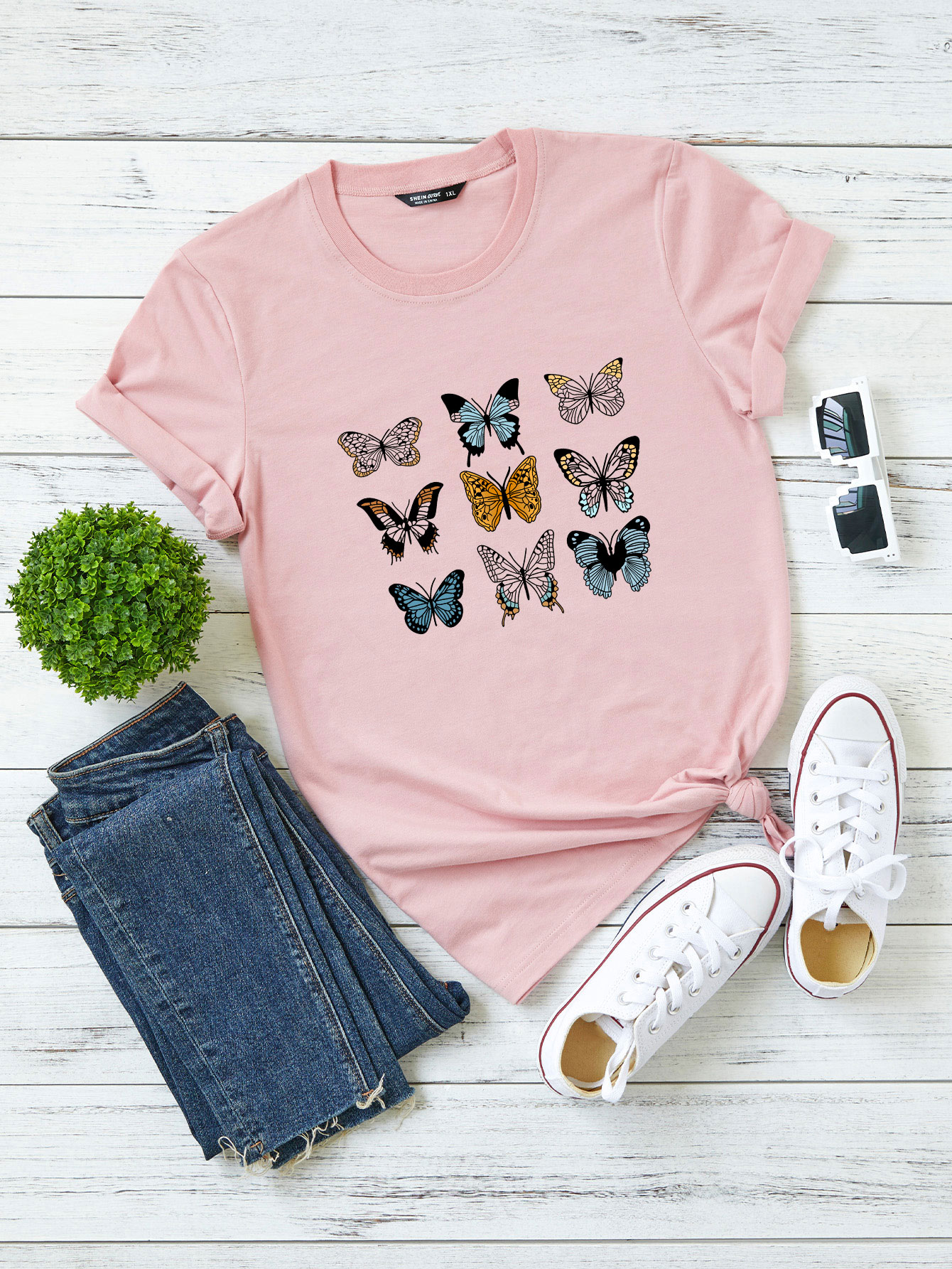 Plus Butterfly Print Tee thumbnail