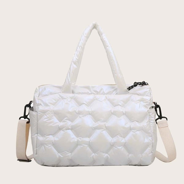 

Padded Boston Bag, White