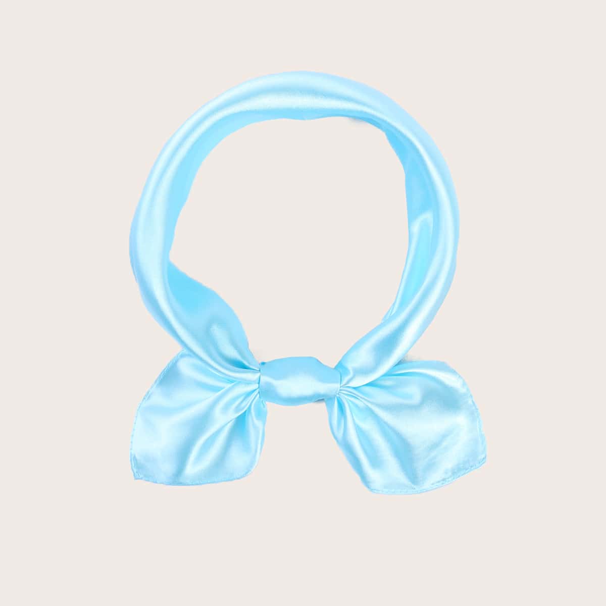 

1pc Solid Bandana, Baby blue