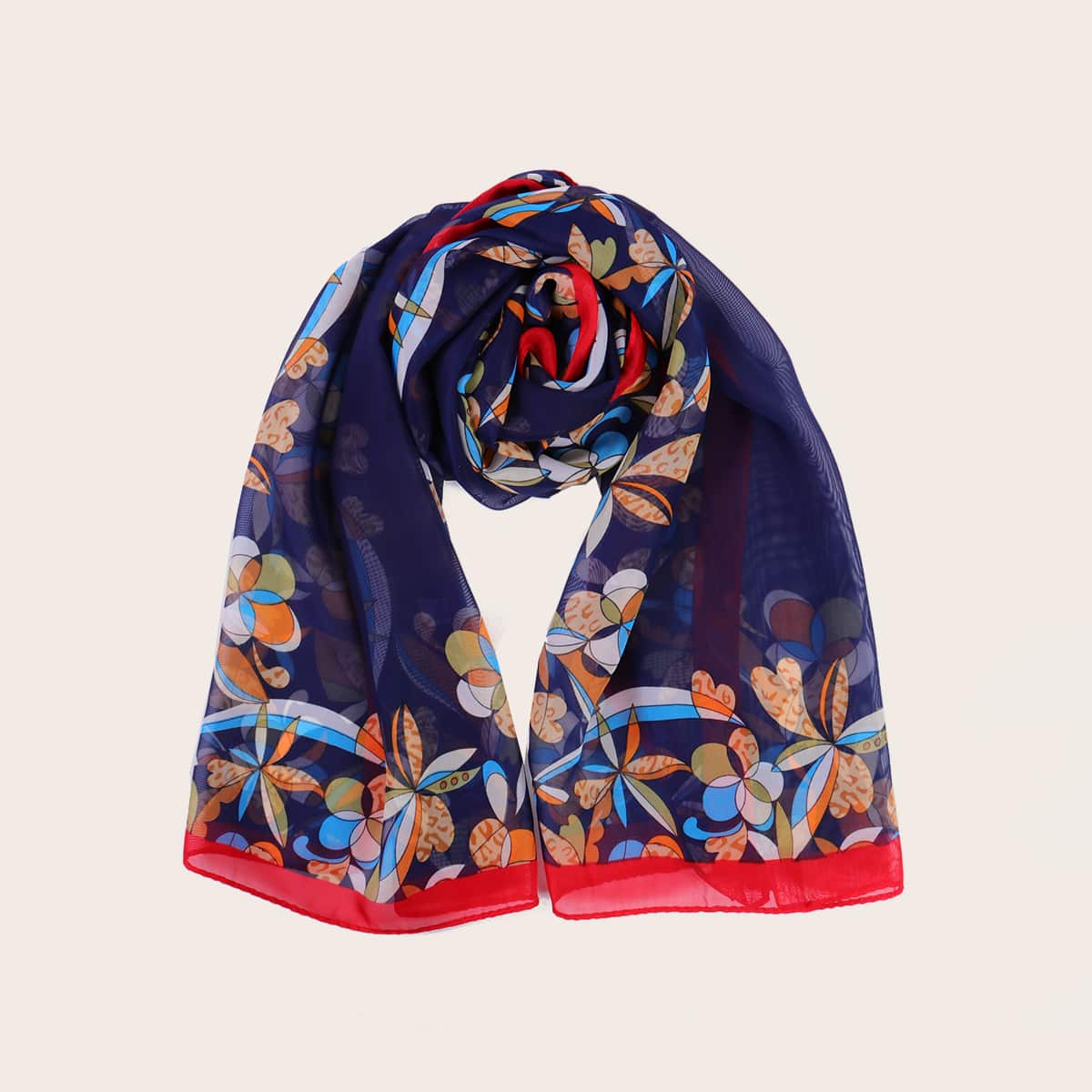 

Floral Mesh Scarf, Multicolor