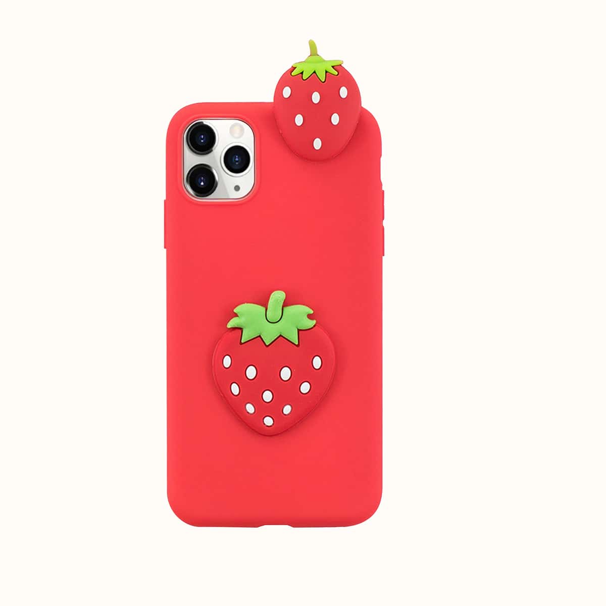 

Strawberry Decor Phone Case, Red