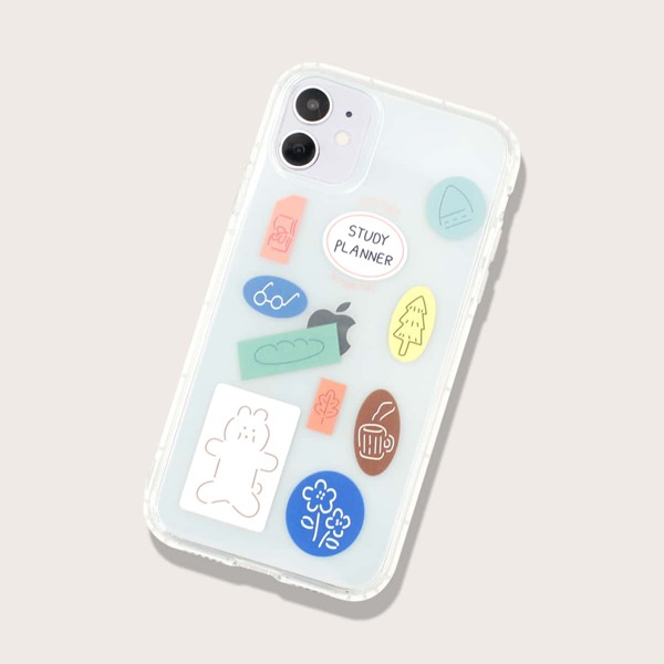 

Cartoon Graphic iPhone Case, Clear