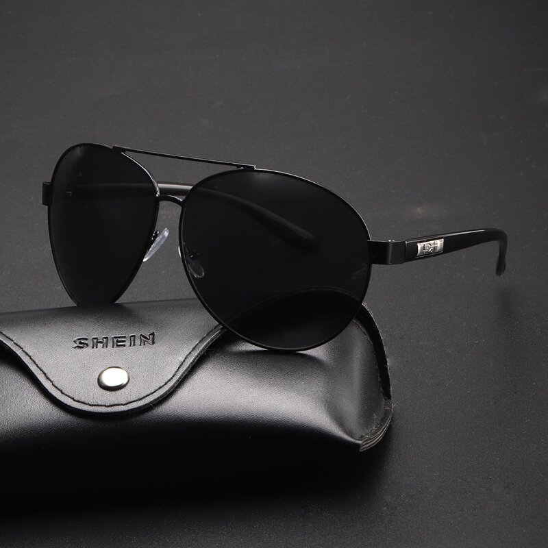 

Guys Top Bar Aviator Sunglasses, Dark grey