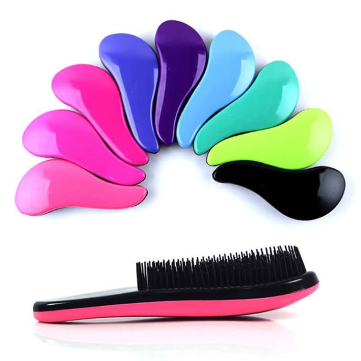 

1pc Random Solid Hair Comb, Multicolor