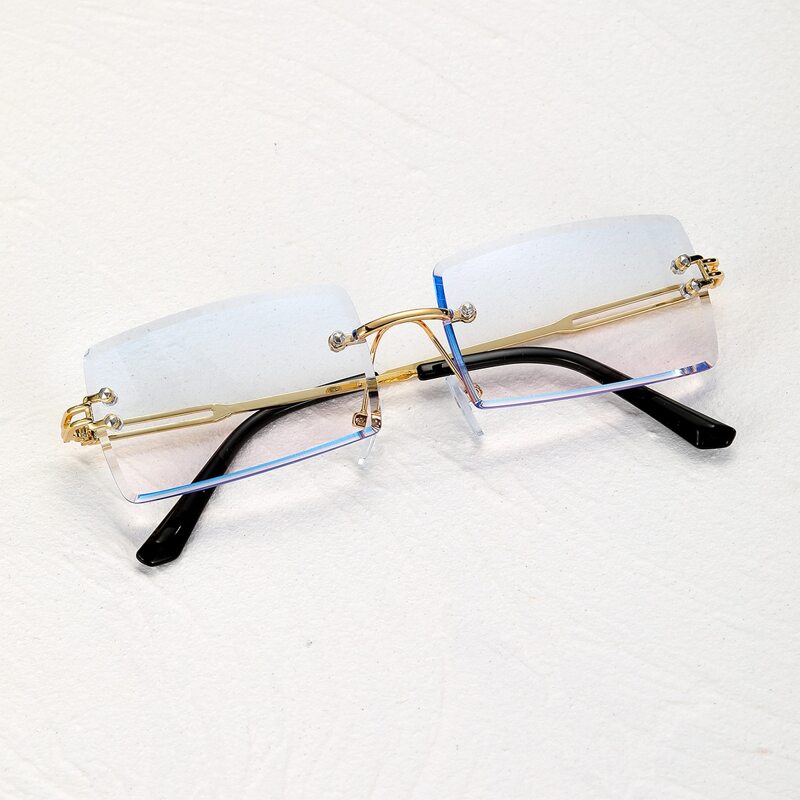 

Rimless Rectangle Frame Sunglasses