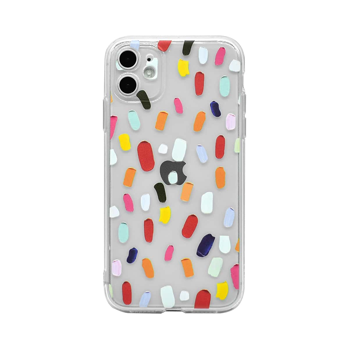 

Colored Spots Print iPhone Case, Multicolor