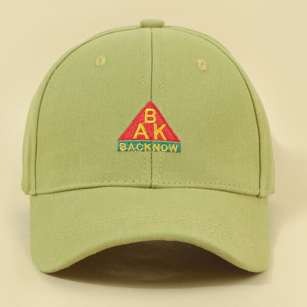 

Men Letter Embroidery Baseball Cap, Green