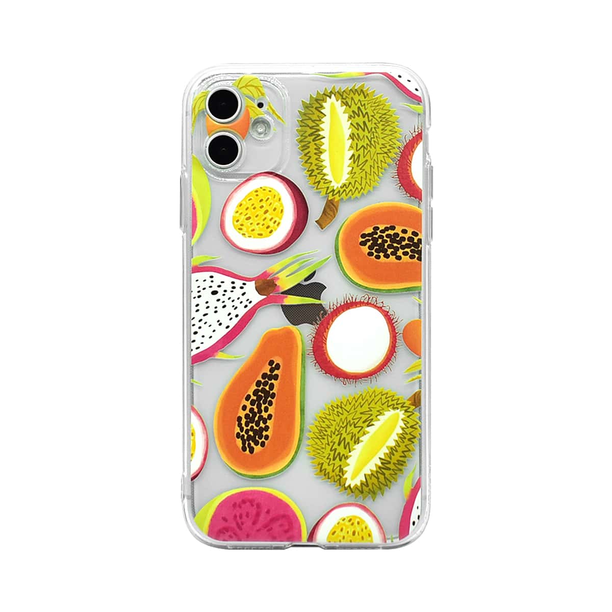 

Fruit Print Clear iPhone Case, Multicolor