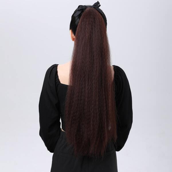 

Long Curly Ponytail Extension, Burgundy