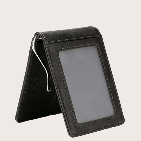 

Minimalist Fold Over Small Wallet, Black