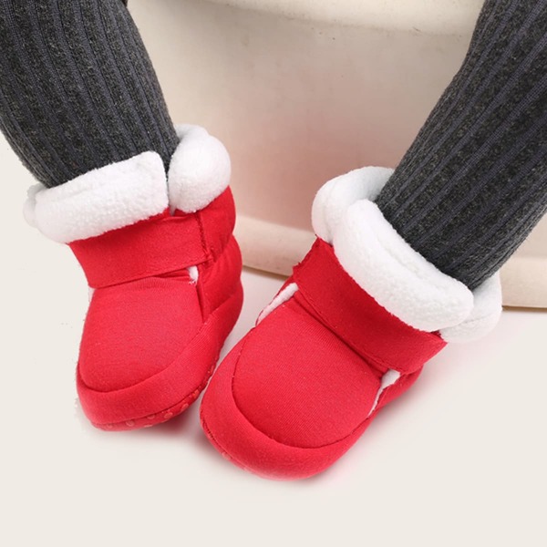 

Baby Girl Faux Fur Lined Ankle Boots, Red