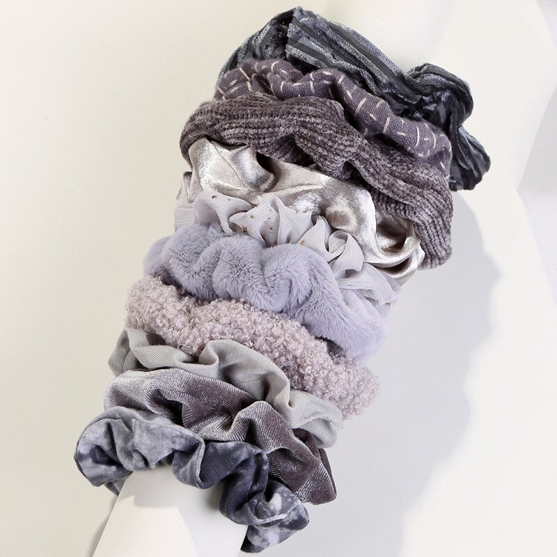 

10pcs Scrunchie, Multicolor
