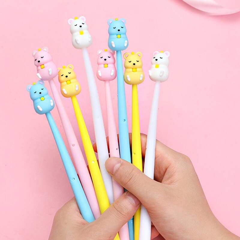 

2pcs Random Cartoon Mouse Gel Pen, Multicolor