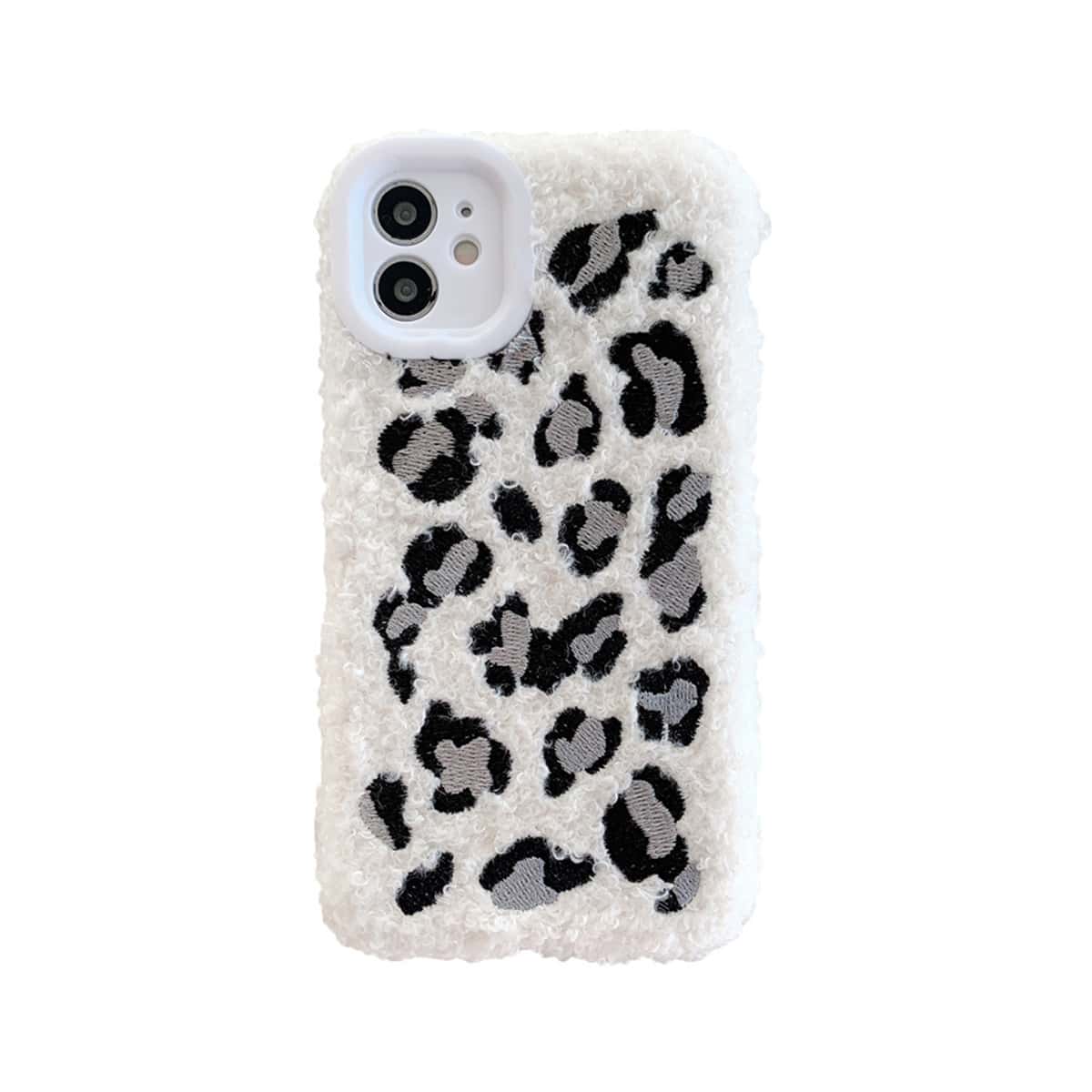 

Leopard Fluffy iPhone Case, Multicolor