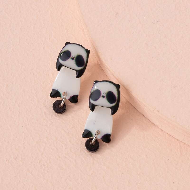 

Animal Decor Earring Jackets, Black and white