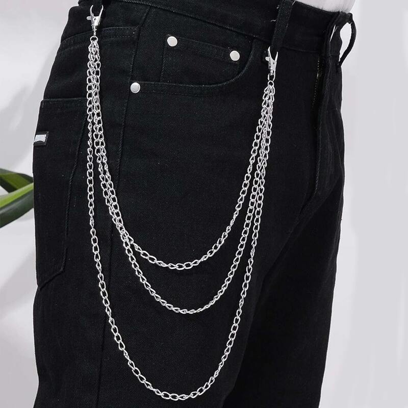 

Guys Layered Pants Chain, Silver
