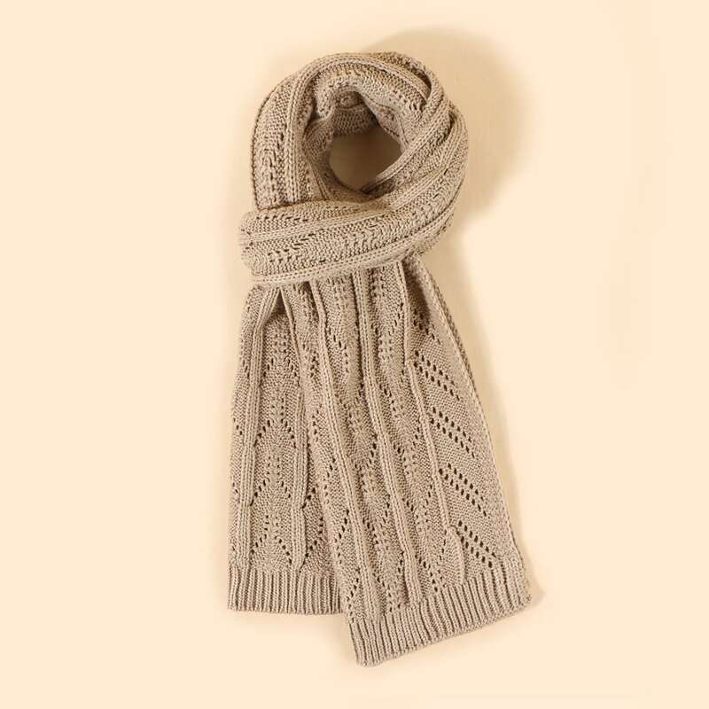 

Solid Knit Scarf, Khaki