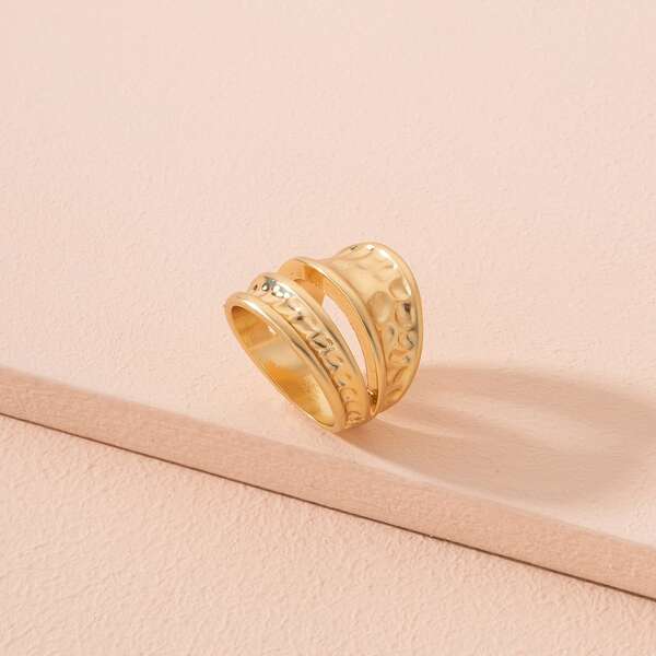 

Textured Metal Ring, Gold