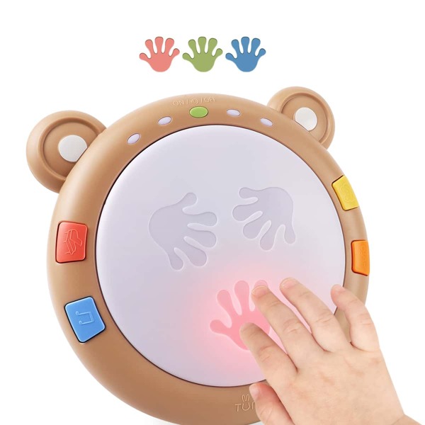 

Детский ручной барабан в форме медведя, Коричневые