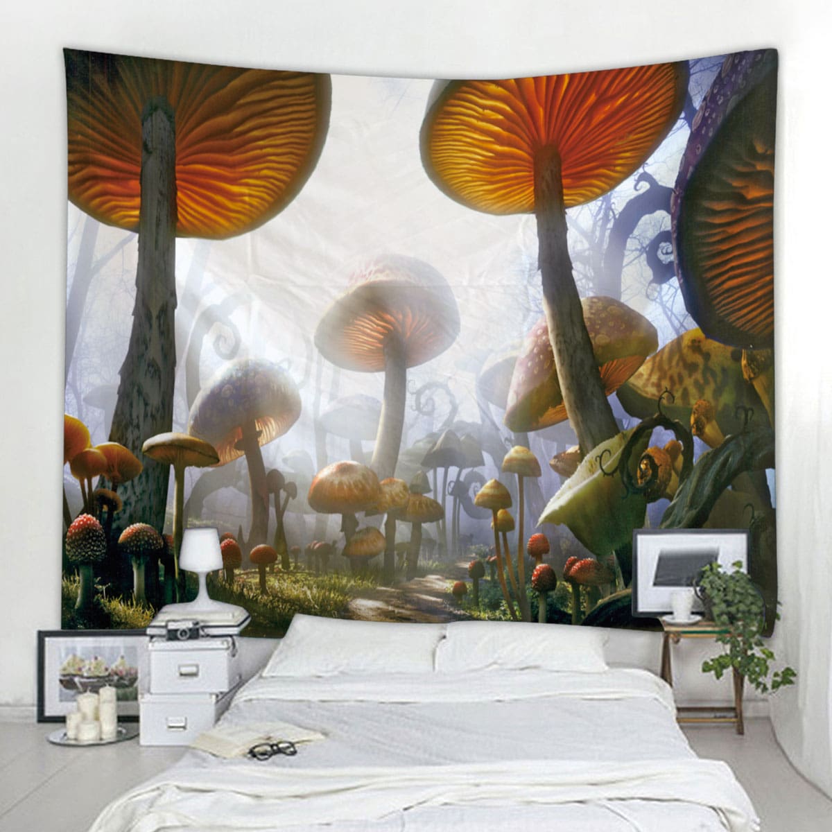

Mushroom Print Tapestry, Multicolor