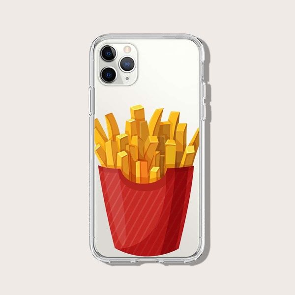 

Чехол для iPhone с принтом картофеля фри, Многоцветный