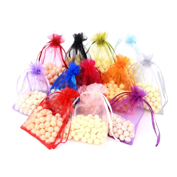 

5pcs Drawstring Random Jewelry Storage Bag, Multicolor