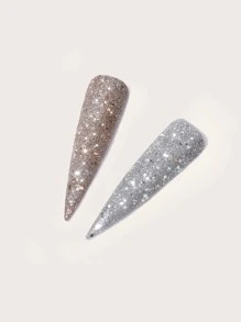 2boxes Glitter Nail Art Decoration - Multicolor - View 3