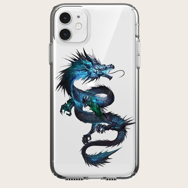 

Dragon Print iPhone Case, Clear