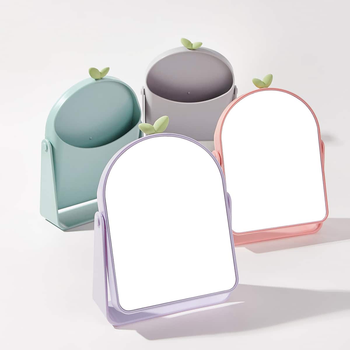 

1pc Random Color Desktop Mirror, Multicolor