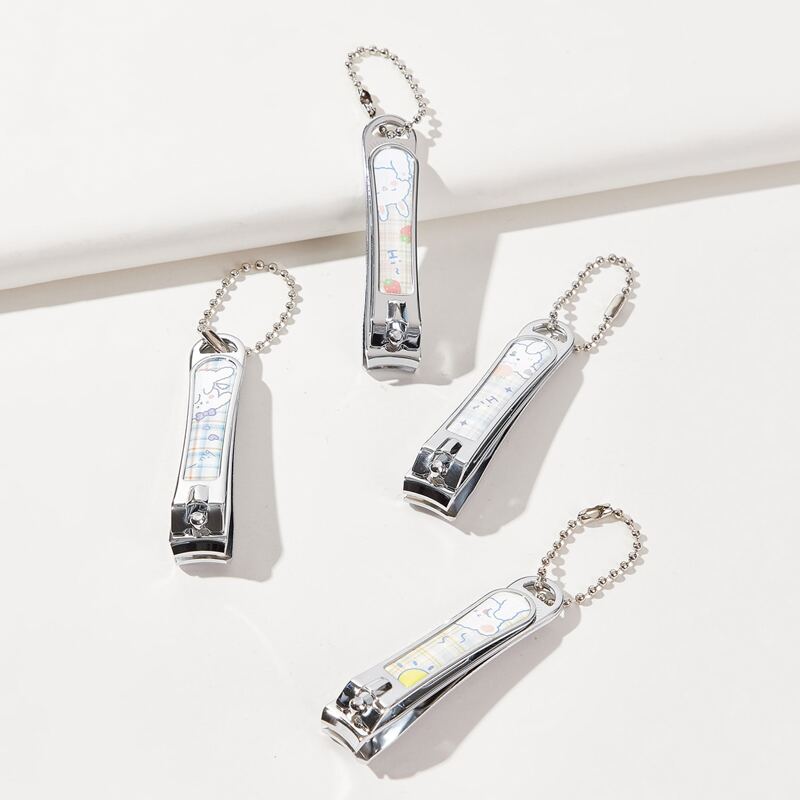 

1pc Random Color Cartoon Graphic Nail Clipper, Multicolor