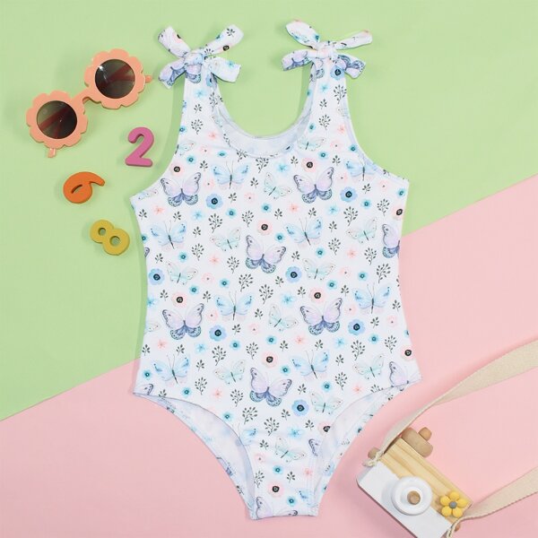 

Toddler Girls Floral & Butterfly One Piece Swimsuit, Multicolor