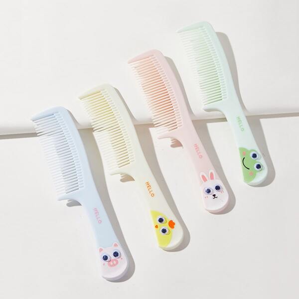 

1pc Random Color Cartoon Graphic Hair Comb, Multicolor